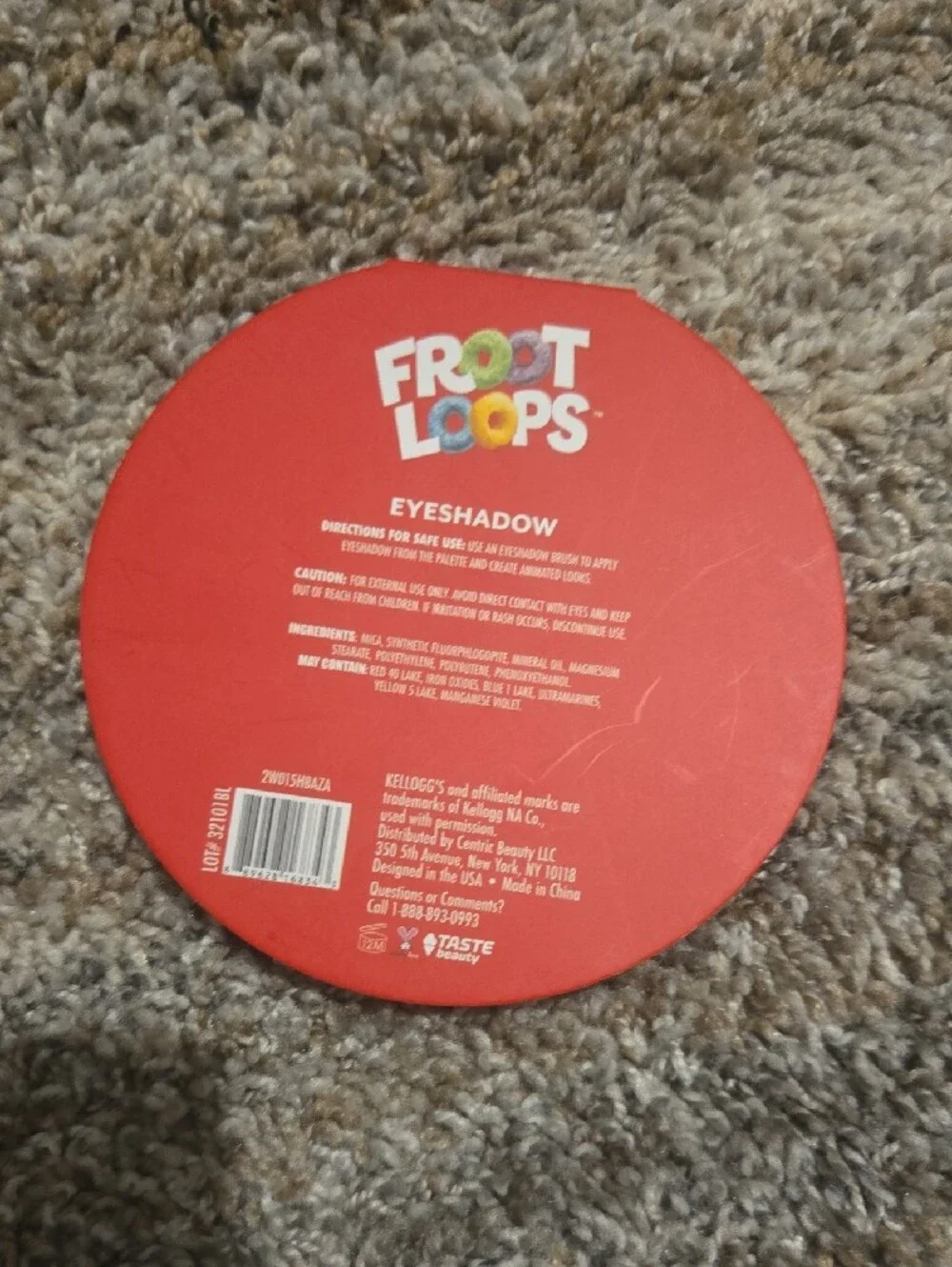 Froot Loops Red Eyeshadow Palette - Vibrant Multi-Color Look